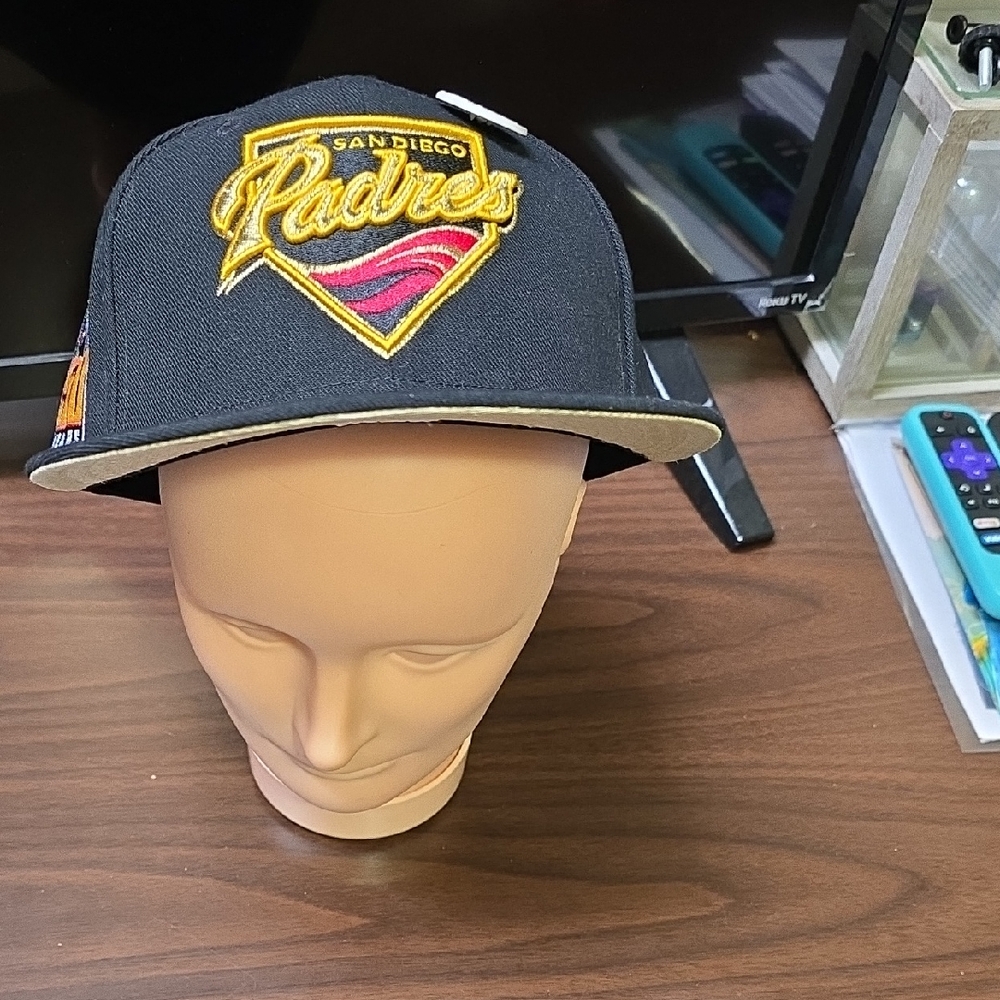 Topps Black Cap with Gold and Red Logo
